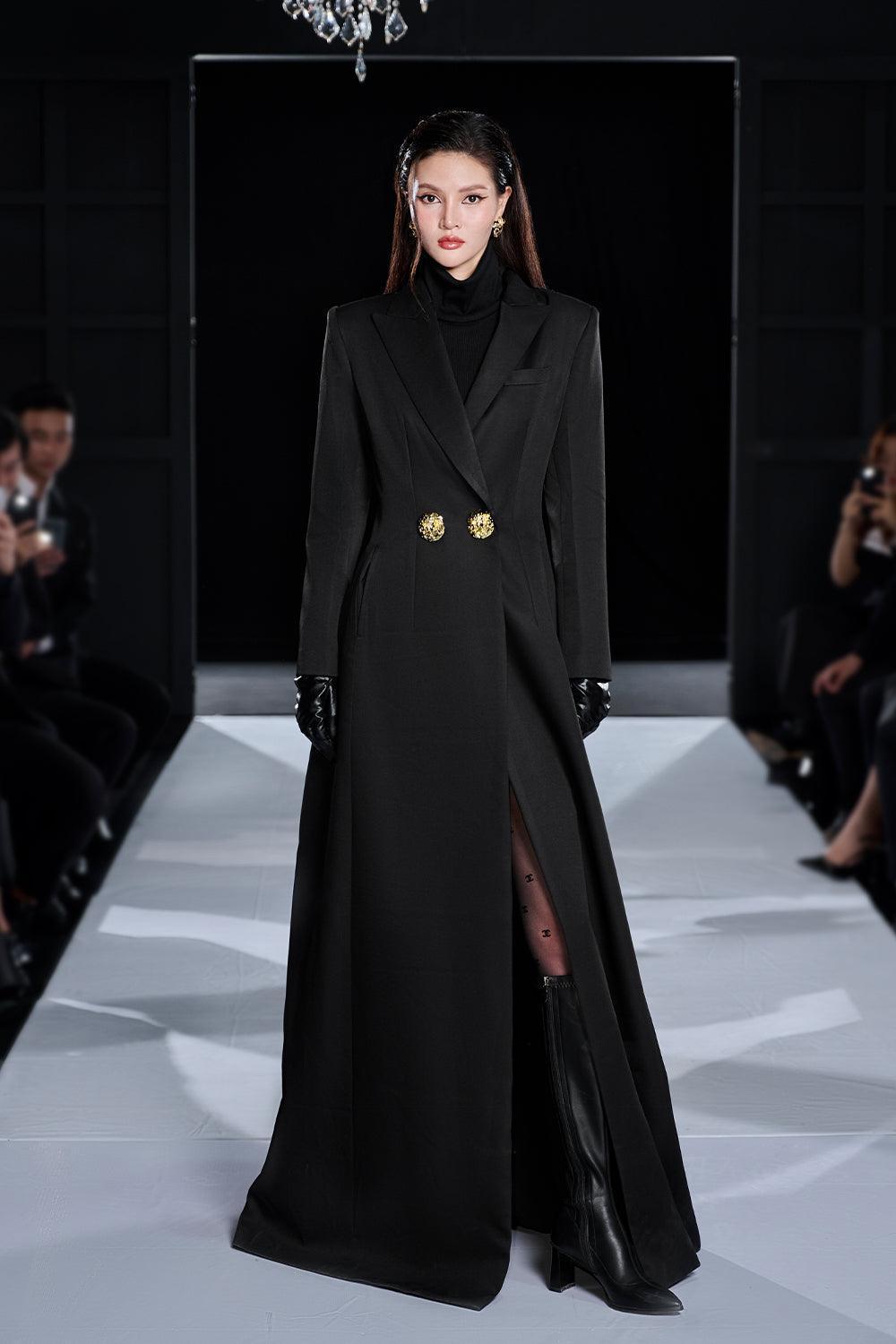 Human Straight Peak Lapel Cotton Trench Coat - MEAN BLVD