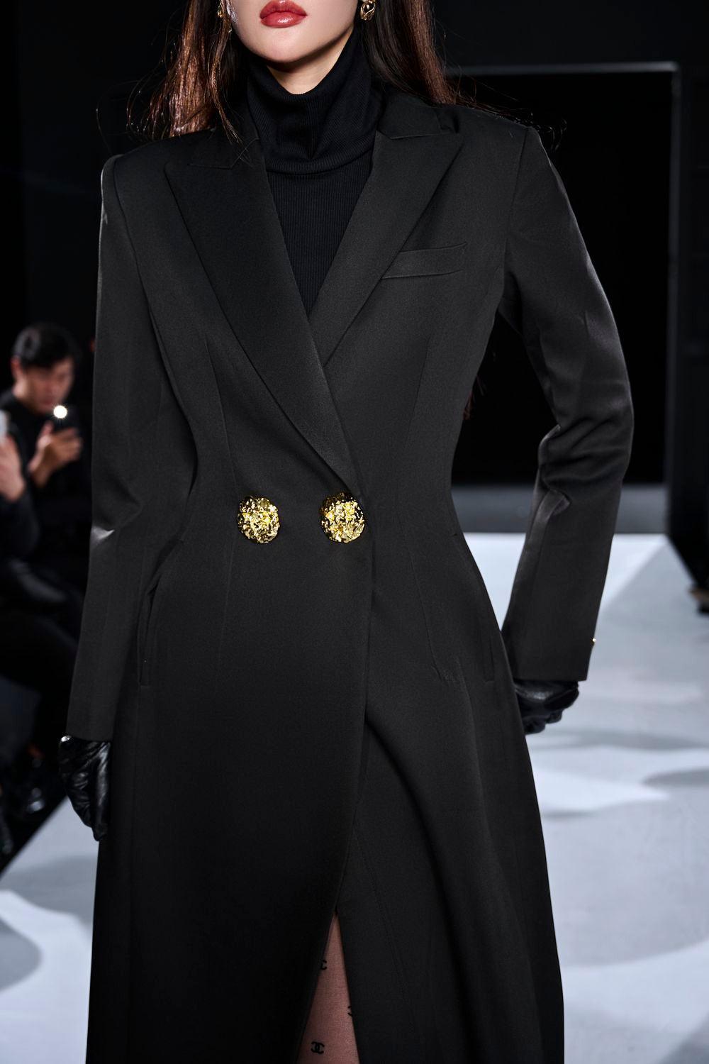 Human Straight Peak Lapel Cotton Trench Coat - MEAN BLVD