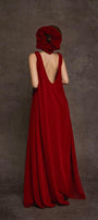 Hy Flared Strappy Velvet Floor Length Dress - MEAN BLVD