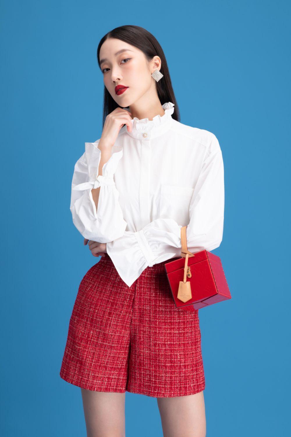 Indie Straight Ruffle Collar Silk Shirt - MEAN BLVD