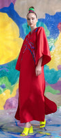 Indira Straight Split Sleeved Zibeline Ankle Length Dress - MEAN BLVD
