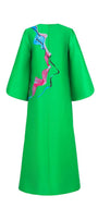 Indira Straight Split Sleeved Zibeline Ankle Length Dress - MEAN BLVD