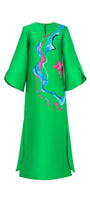 Indira Straight Split Sleeved Zibeline Ankle Length Dress - MEAN BLVD