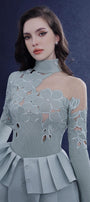 Intrigue Bodycon Long Sleeved Wool Top - MEAN BLVD