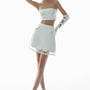 Ira A-line Seam Pocket Chanel Mini Skirt - MEAN BLVD
