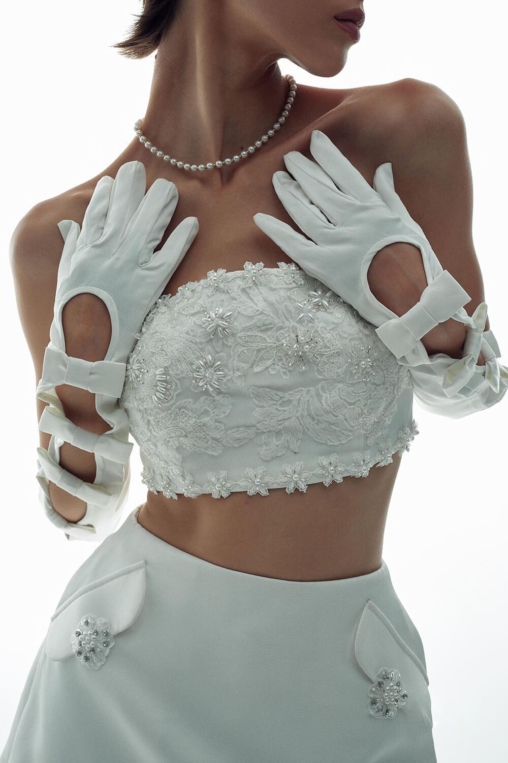 Ira A-line Seam Pocket Chanel Mini Skirt - MEAN BLVD