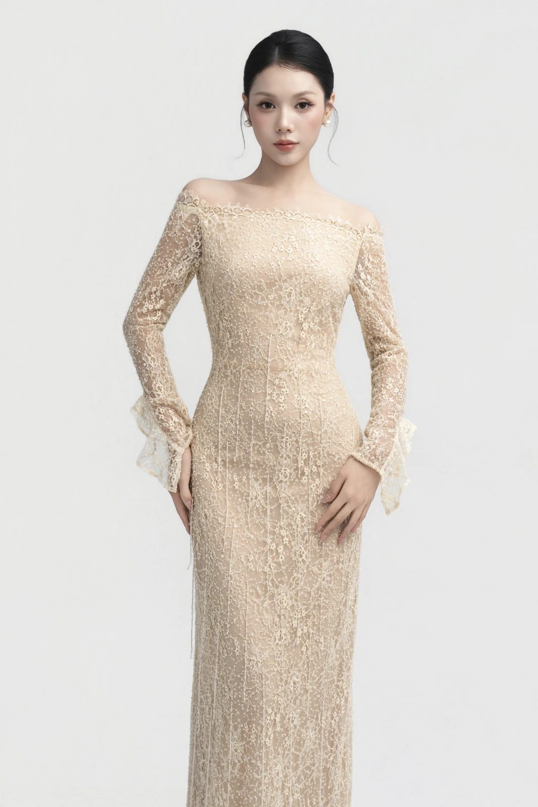 Irene Off-Shoulder Maxi Dress - MEAN BLVD