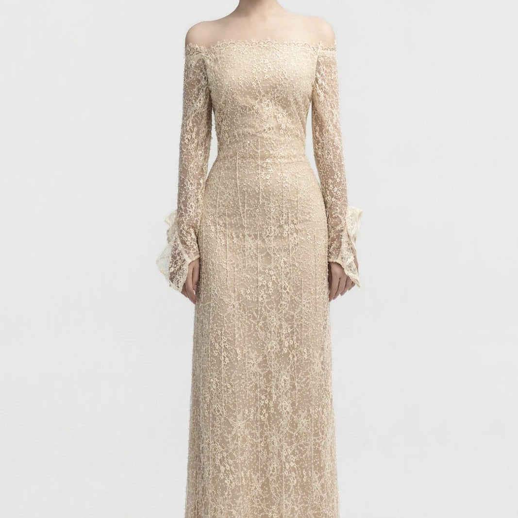 Irene Off-Shoulder Maxi Dress - MEAN BLVD
