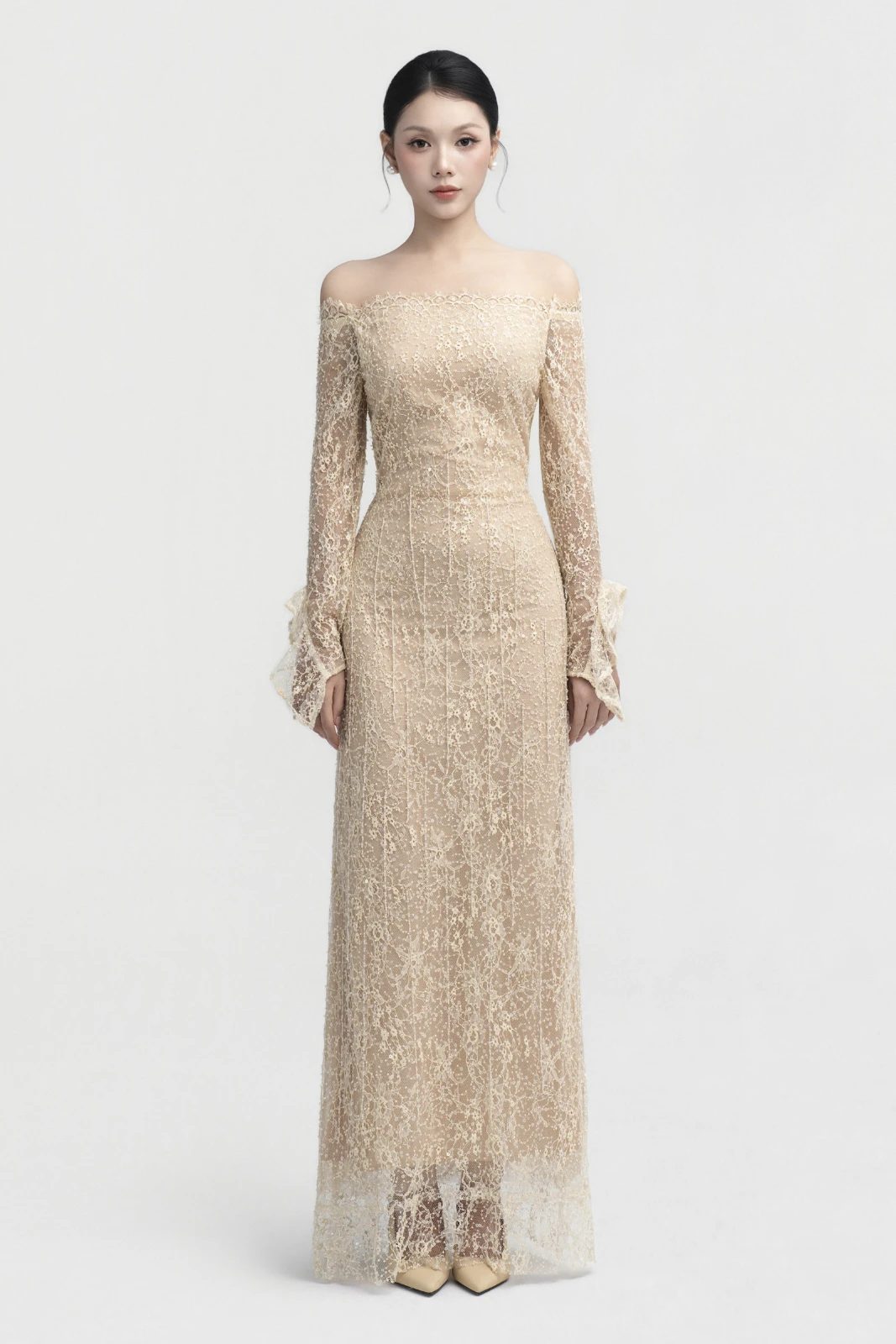 Irene Off-Shoulder Maxi Dress - MEAN BLVD