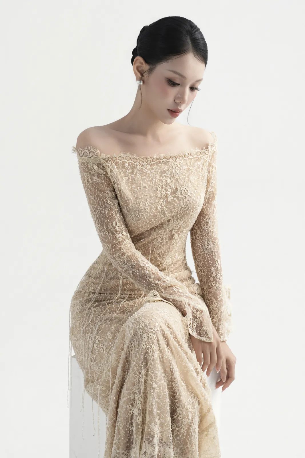 Irene Off-Shoulder Maxi Dress - MEAN BLVD