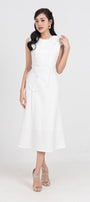 Iris Sheath Sleeveless Polycotton Midi Dress - MEAN BLVD