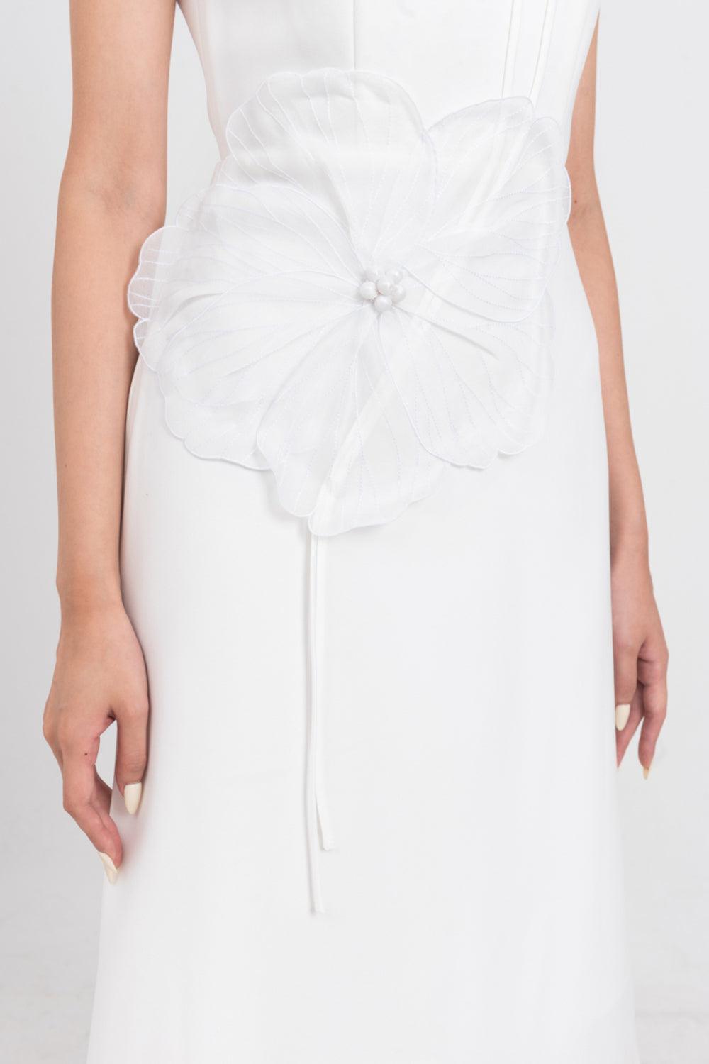 Iris Sheath Sleeveless Polycotton Midi Dress - MEAN BLVD