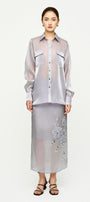 Iris Straight Cuff Sleeved Organza Shirt - MEAN BLVD