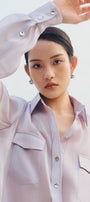 Iris Straight Cuff Sleeved Organza Shirt - MEAN BLVD