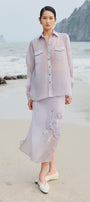 Iris Straight Cuff Sleeved Organza Shirt - MEAN BLVD