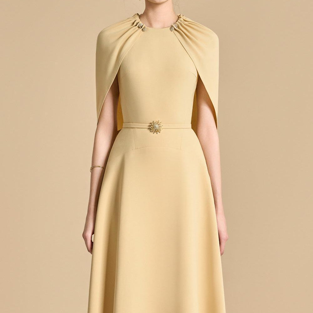 Irissy A-line Round Neck Polyester Ankle Length Dress - MEAN BLVD