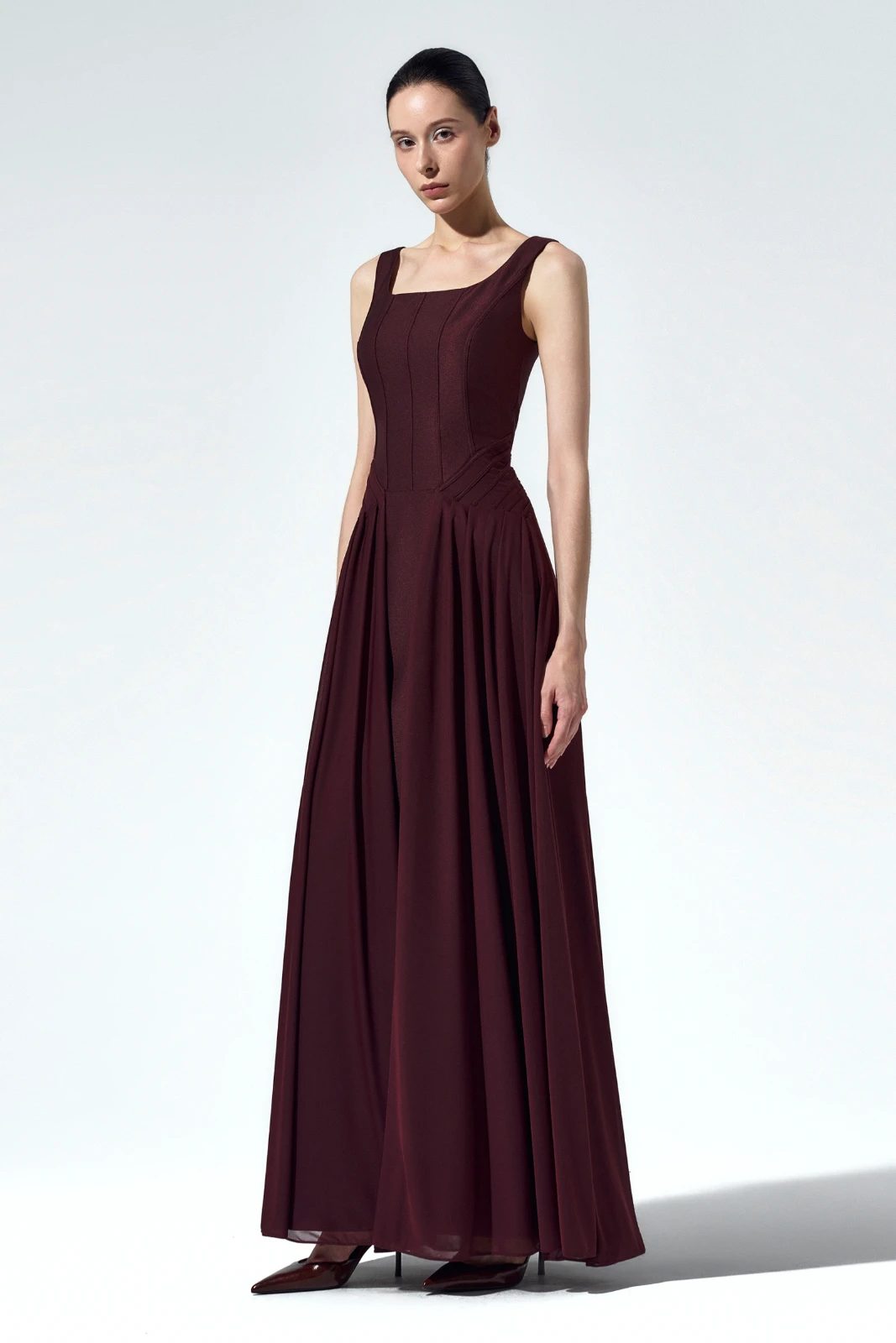 Isabeau Square Neck Maxi Dress - MEAN BLVD