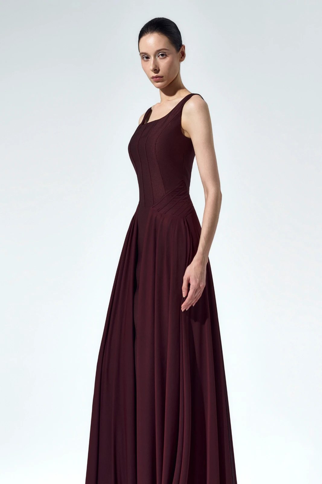 Isabeau Square Neck Maxi Dress - MEAN BLVD