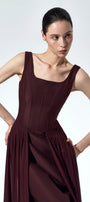 Isabeau Square Neck Maxi Dress - MEAN BLVD