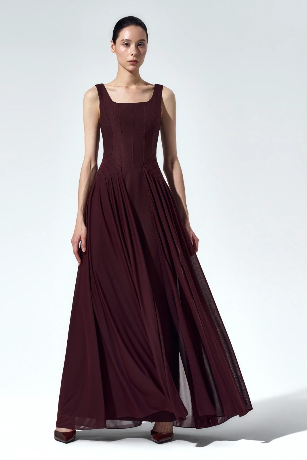 Isabeau Square Neck Maxi Dress - MEAN BLVD
