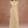 Isla A-line Side Slit Mesh Maxi Dress - MEAN BLVD