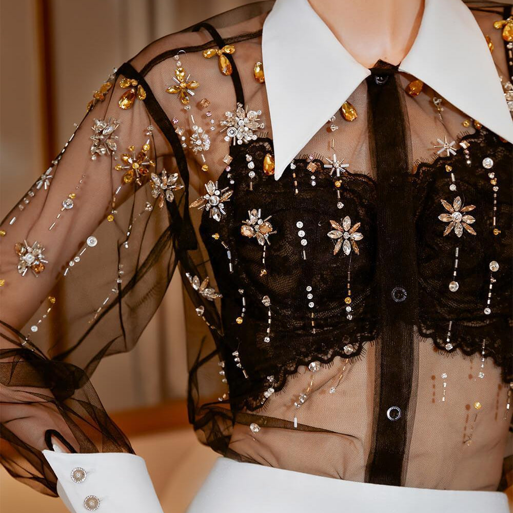 Isla Bodycon Sweetheart Neck Lace Bralette - MEAN BLVD