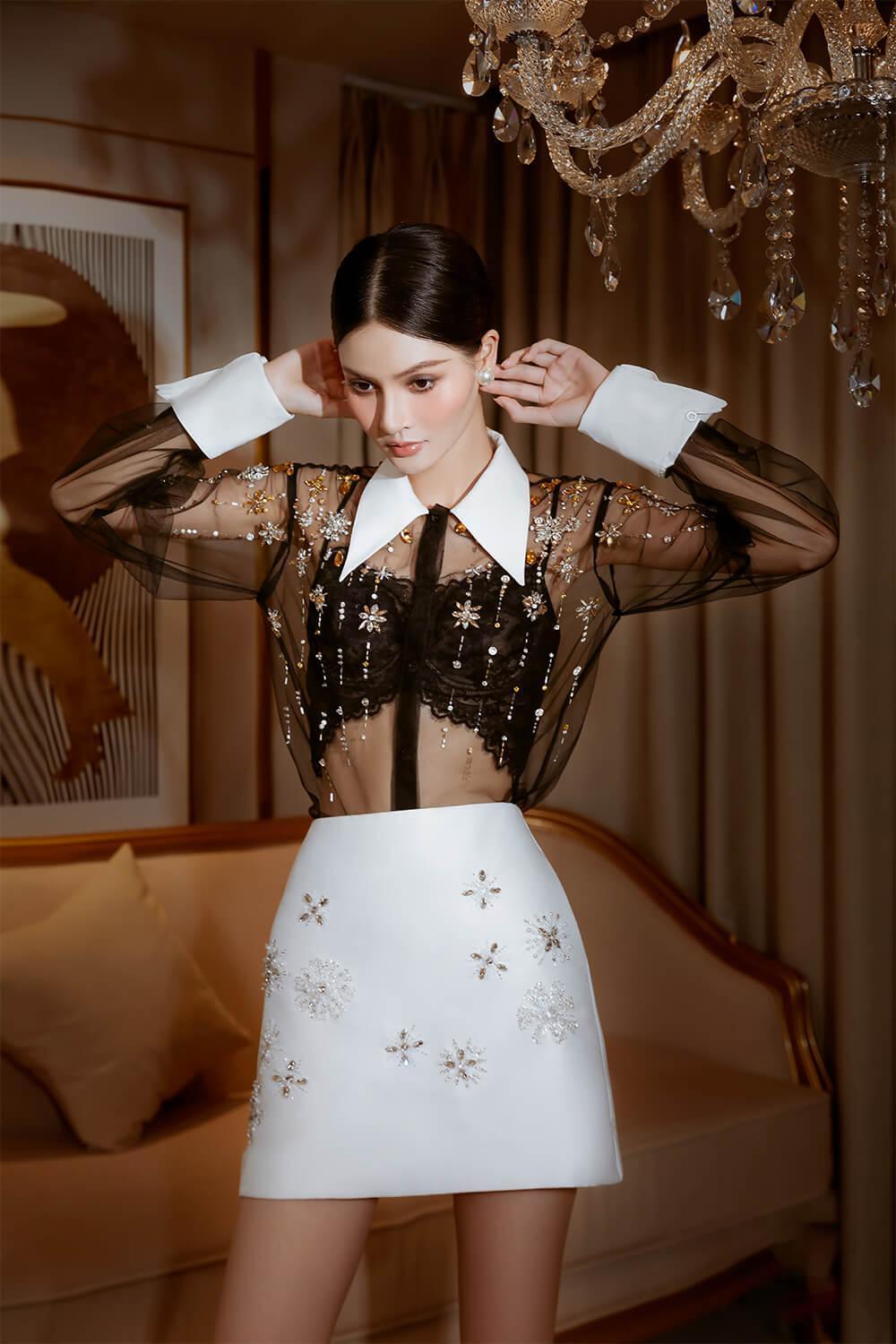 Isla Straight See-Through Mesh Shirt - MEAN BLVD