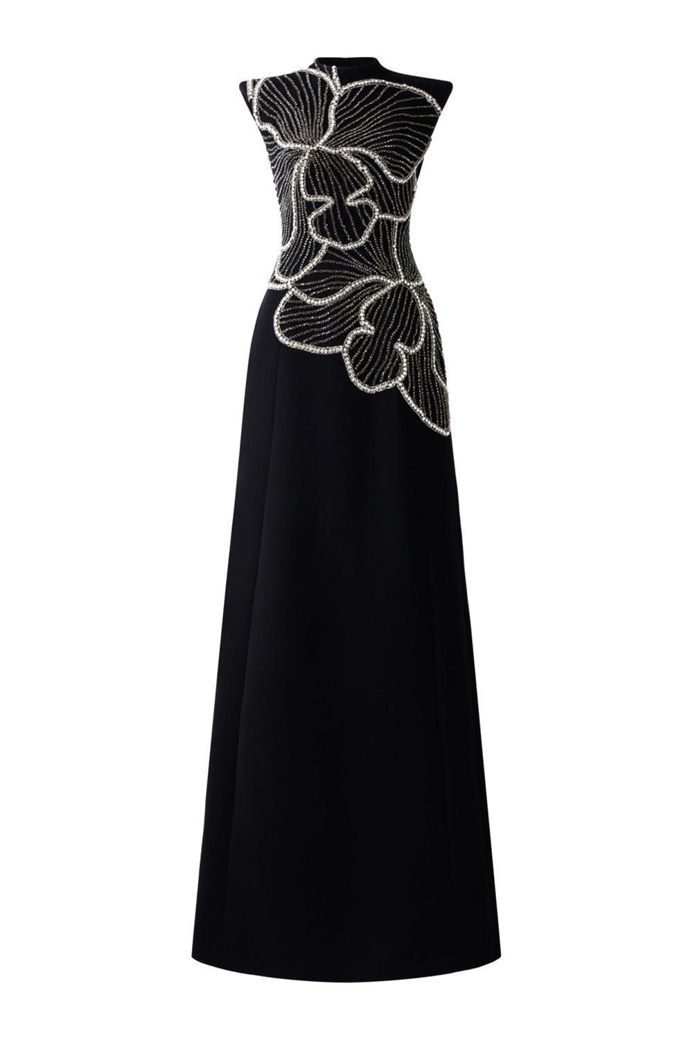 Itinerant A-line Sleeveless Velvet Floor Length Dress - MEAN BLVD