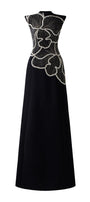 Itinerant A-line Sleeveless Velvet Floor Length Dress - MEAN BLVD
