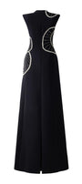 Itinerant A-line Sleeveless Velvet Floor Length Dress - MEAN BLVD
