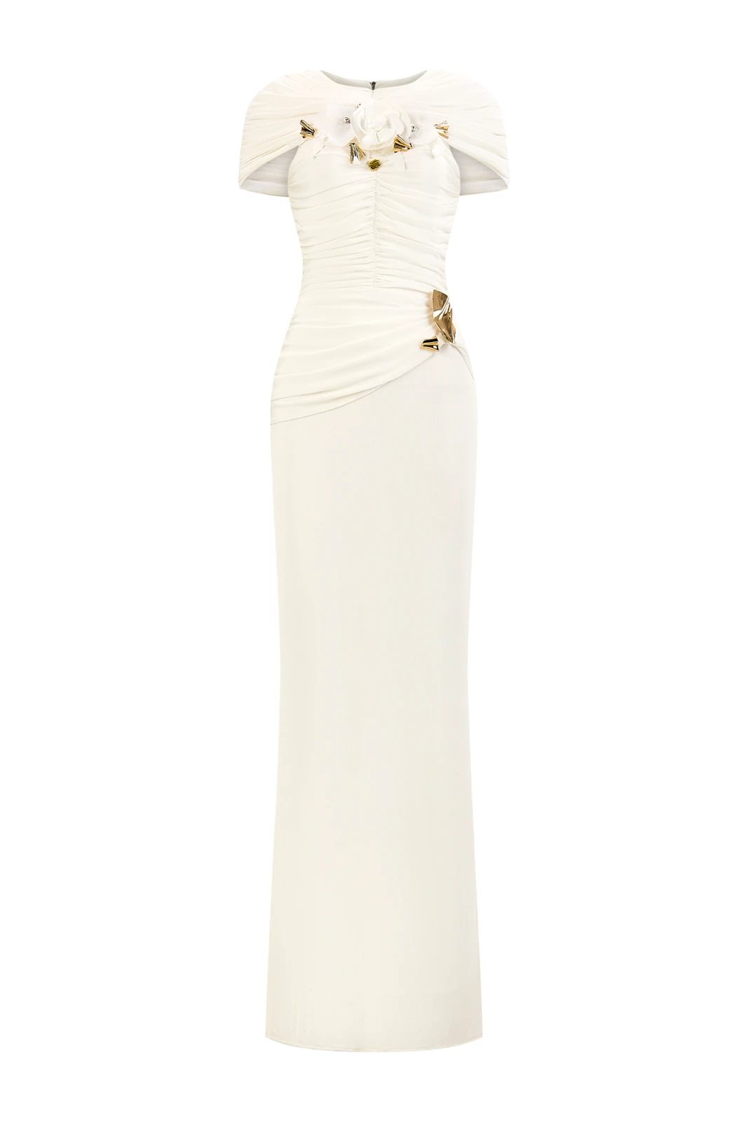 Ivelle Cape Sleeve Maxi Dress - MEAN BLVD