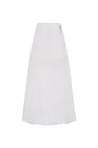 Ivory A-line High Waist Organza Maxi Skirt - MEAN BLVD