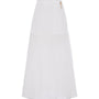 Ivory A-line High Waist Organza Maxi Skirt - MEAN BLVD
