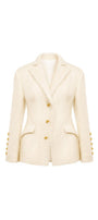 Ivory Mohair Jacket - MEAN BLVD
