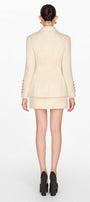 Ivory Mohair Jacket - MEAN BLVD