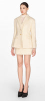 Ivory Mohair Jacket - MEAN BLVD