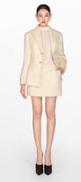 Ivory Mohair Jacket - MEAN BLVD