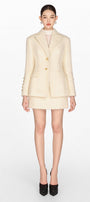 Ivory Mohair Jacket - MEAN BLVD