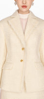 Ivory Mohair Jacket - MEAN BLVD