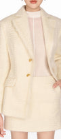 Ivory Mohair Jacket - MEAN BLVD