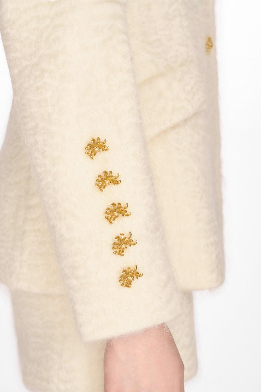 Ivory Mohair Jacket - MEAN BLVD