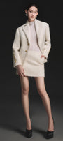 Ivory Mohair Jacket - MEAN BLVD