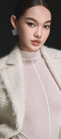 Ivory Mohair Jacket - MEAN BLVD