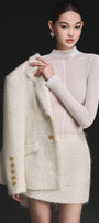 Ivory Mohair Jacket - MEAN BLVD