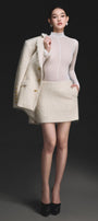 Ivory Mohair Jacket - MEAN BLVD