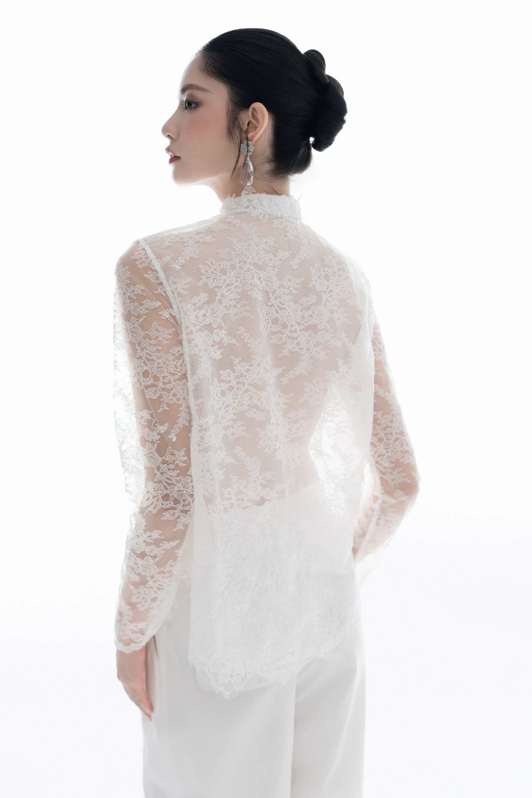 Ivy Mandarin Collar Top - MEAN BLVD