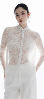 Ivy Mandarin Collar Top - MEAN BLVD