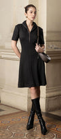 Jade A-line Front Zipper Knit Knee-length Dress - MEAN BLVD