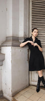 Jade A-line Front Zipper Knit Knee-length Dress - MEAN BLVD