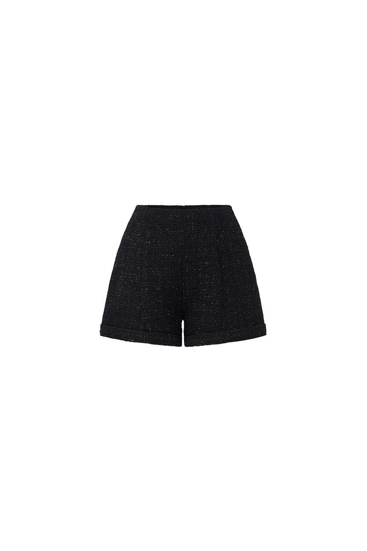 Jade Straight Basic Tweed Mini Shorts - MEAN BLVD